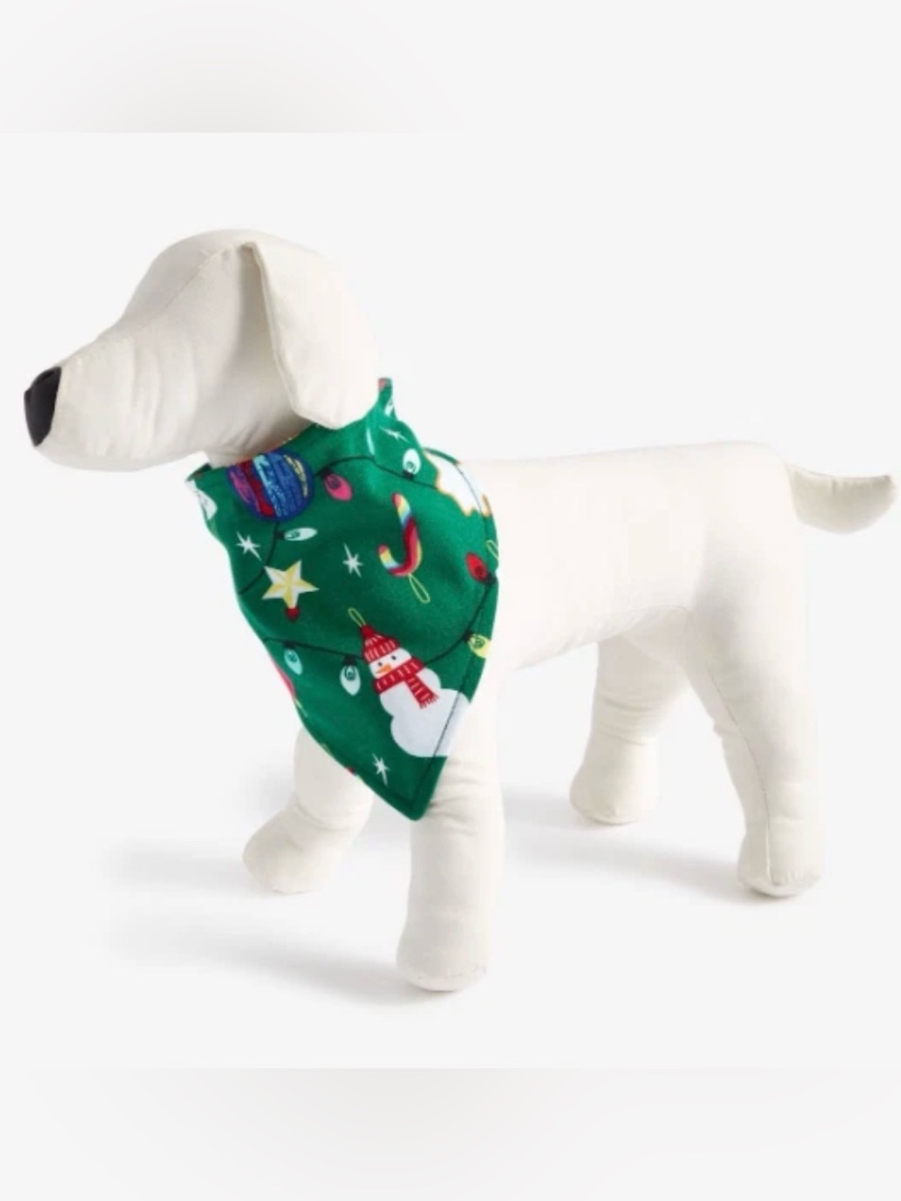 Holiday Lane Green Ornament Cotton Matching Family Pet Bandana L/XL